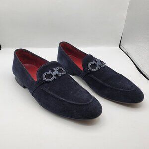 SIGOTTO UOMO ROME BLUE SUEDE LOAFERS SHOES